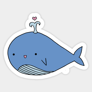 Happy Whale Sticker